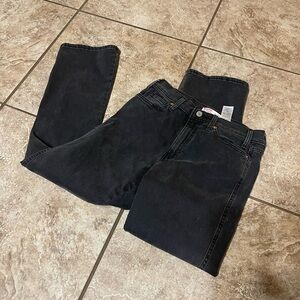 Women’s black Signature Levi Strauss Heritage high-rise kick boot style 4/W27